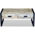 Mesa de centro con 2 cajones madera maciza mango 100x60x40