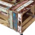 Mesa de centro madera maciza reciclada 70x70x35