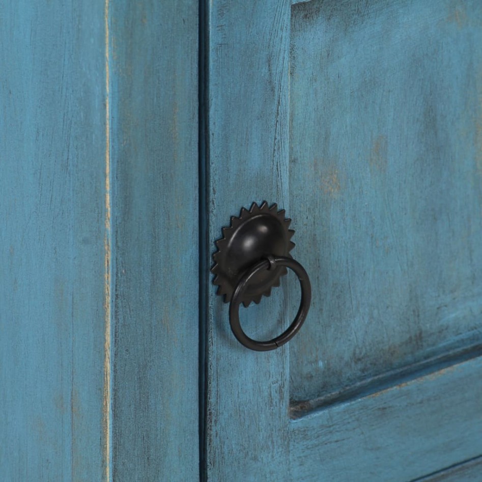 Mesita de noche de madera maciza de mango 40x30x50