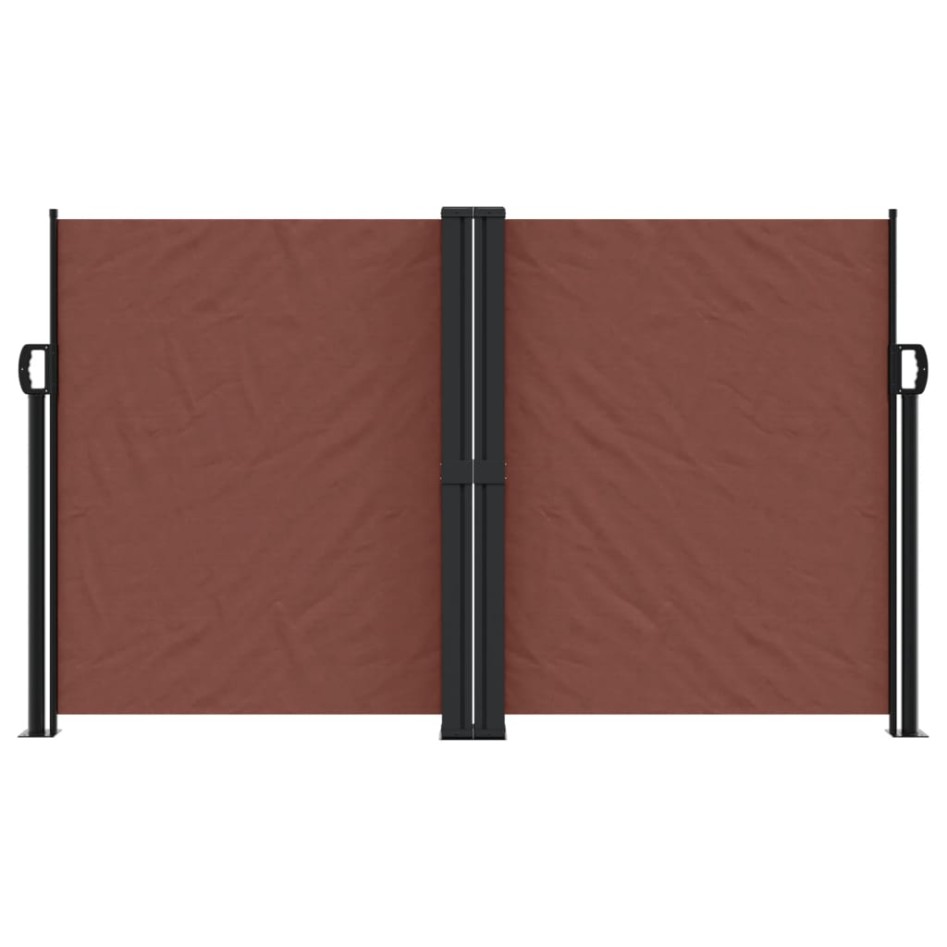 Toldo lateral retráctil marrón 140x1200