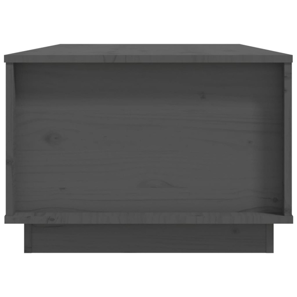 Mesa de centro de madera maciza de pino gris 100x50x35