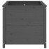 Jardinera madera maciza de pino gris 82,5x82,5x78