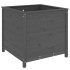 Jardinera madera maciza de pino gris 82,5x82,5x78