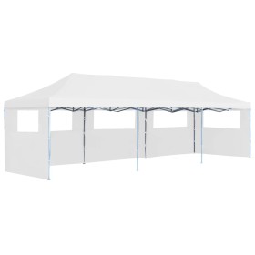 Carpa de fiestas pop-up plegable con 5 paredes blanco 3x9
