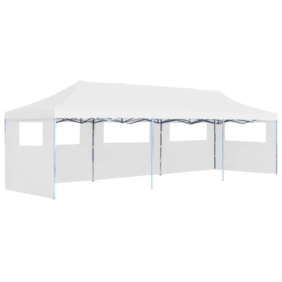 Carpa de fiestas pop-up plegable con 5 paredes blanco 3x9