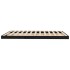 Estructura de cama de madera maciza pino negra 150x200