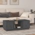 Mesa de centro de madera maciza de pino gris 110x50x40