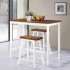 Set de mesa y taburete de bar 3 piezas madera