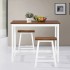 Set de mesa y taburete de bar 3 piezas madera