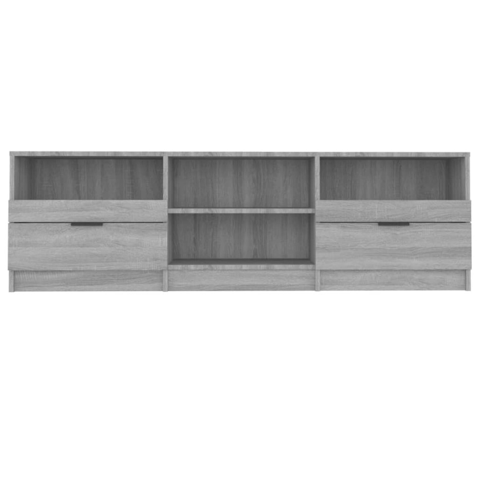 Mueble de TV madera contrachapada gris Sonoma 150x33,5x45