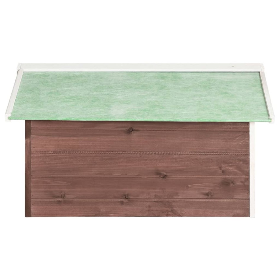 Caseta de cortacésped robótico madera abeto moca y