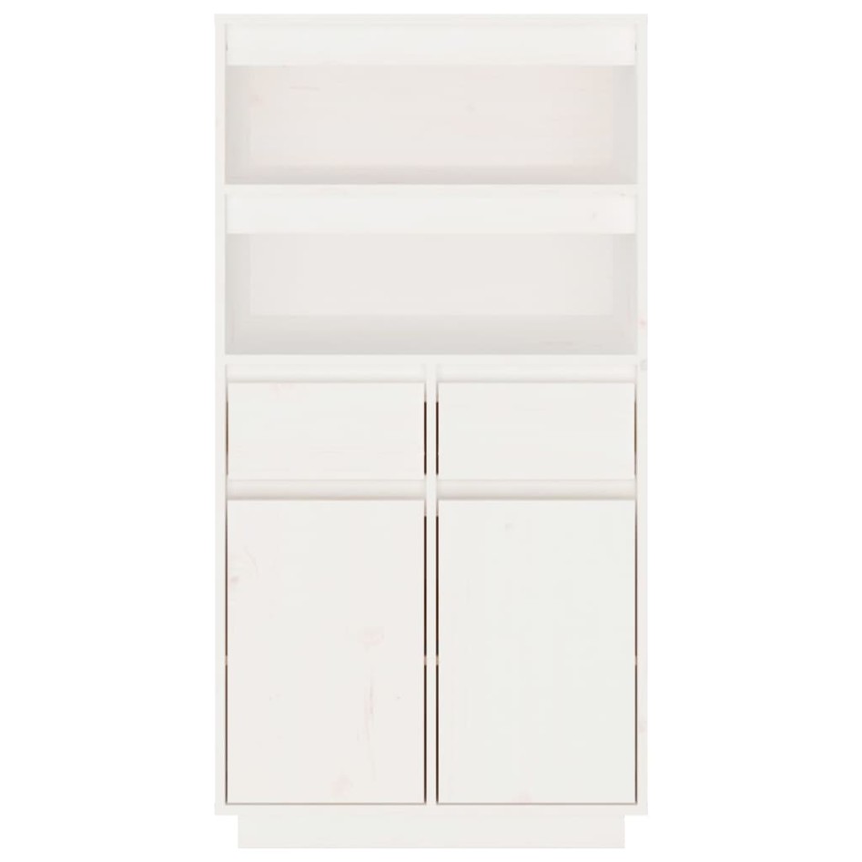 Aparador alto de madera maciza de pino blanco 60x40x116,5