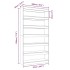 Estantería madera contrachapada gris Sonoma 100x30x198