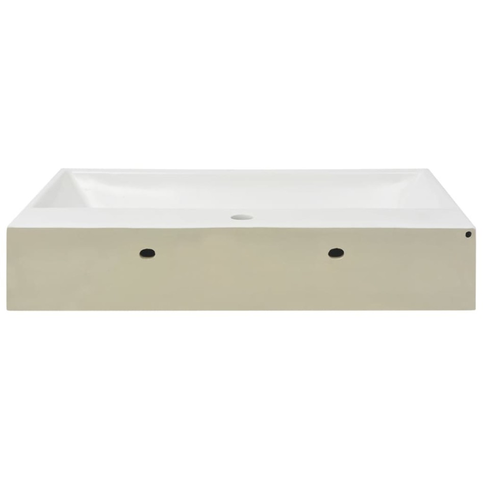 Lavabo con orificio para grifo cerámica 76x42,5x14,5 cm