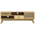 Mueble para TV madera tallada marrón 120x30x42