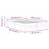 Estructura de cama madera maciza de pino gris oscuro 120x200