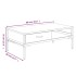 Mesa de centro madera maciza de pino 90x50x35