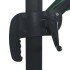 Sombrilla voladiza luces LED y poste aluminio verde 400x300