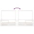 Estructura cama niños con cajones madera pino blanco 70x140