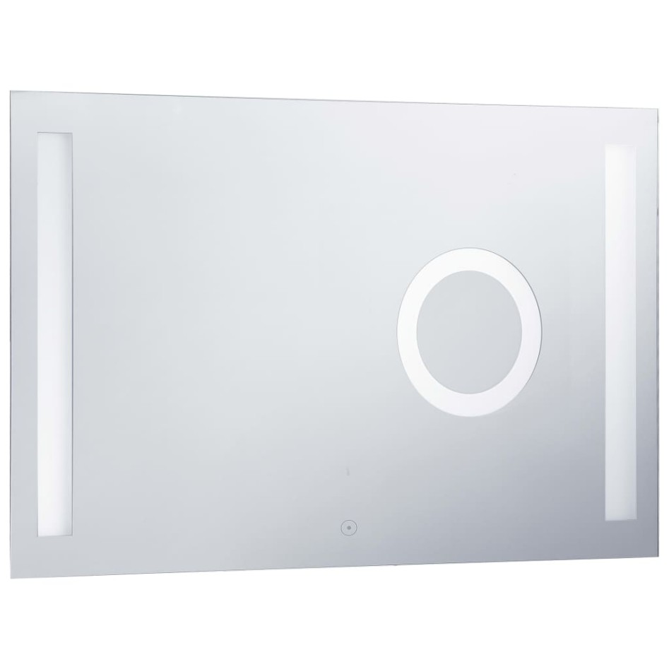 Espejo de pared de baño con LED y sensor táctil 100x60