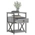 Mesitas noche 2 uds madera ingeniería gris Sonoma 40x42x55