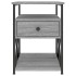 Mesitas noche 2 uds madera ingeniería gris Sonoma 40x42x55