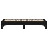 Sofá cama extraíble madera maciza de pino negro 2x(90x190)