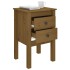 Mesitas de noche 2 uds madera de pino marrón miel 40x35x61,5