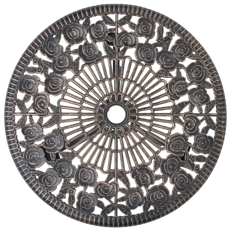 Mesa y sillas bistró de jardín 3 piezas aluminio