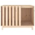 Caseta para perros madera maciza de pino 100x70x72