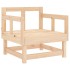 Sillones de jardín con cojines 2 uds madera maciza de