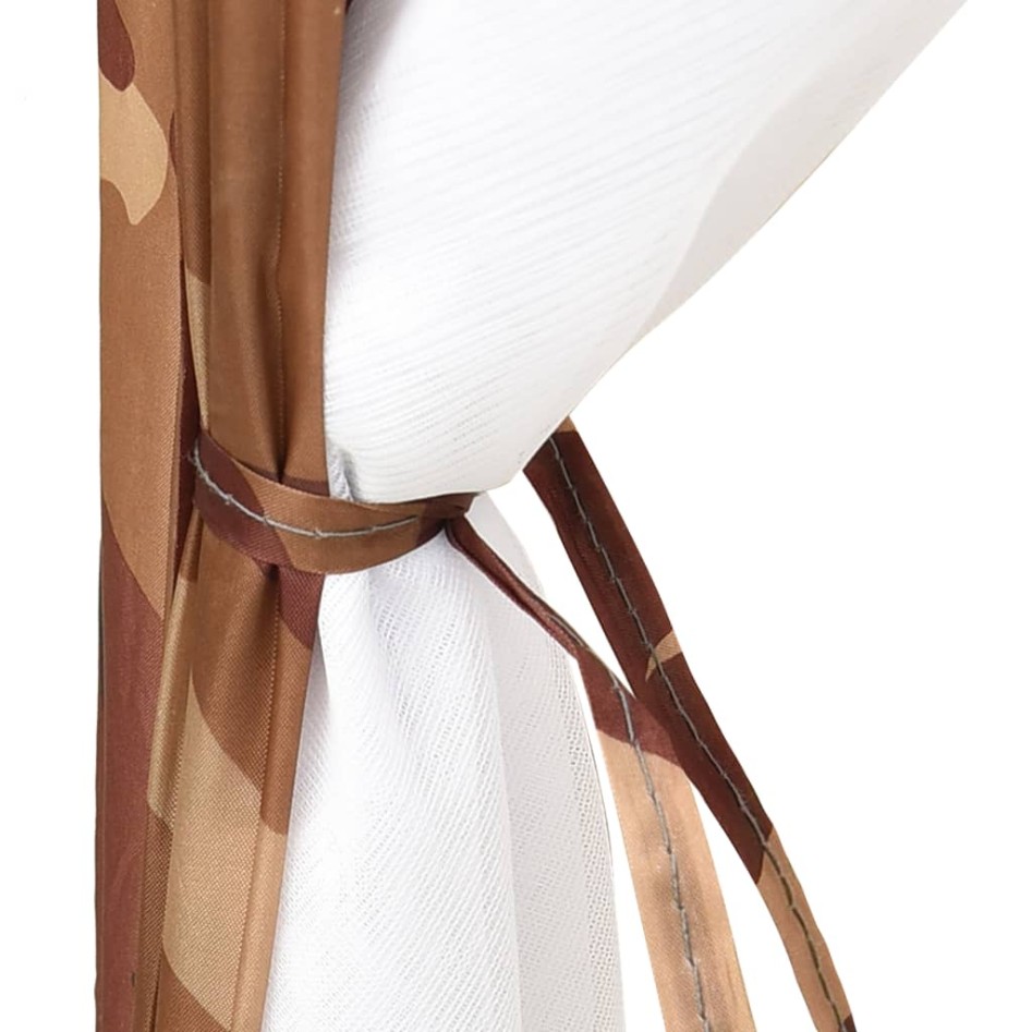 Carpa para piscina de tela camuflaje 660x580x250