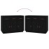 Aparador madera maciza de pino negro 100x40x75
