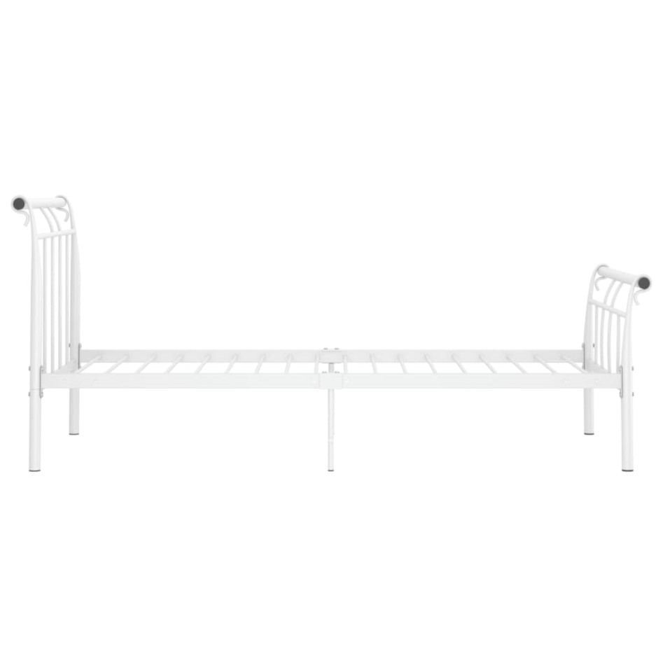 Estructura de cama de metal blanco 90x200