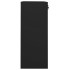 Armario de oficina de acero negro 90x40x102