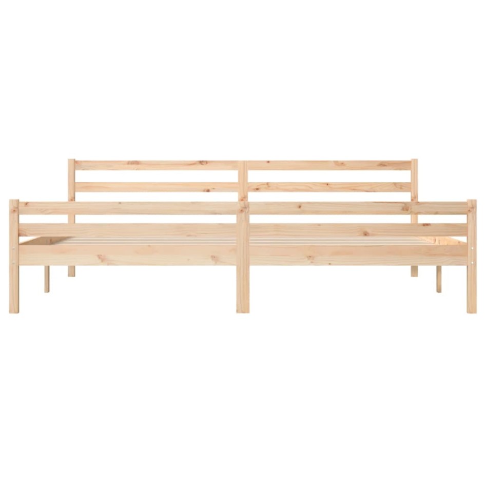 Estructura de cama madera maciza 200x200