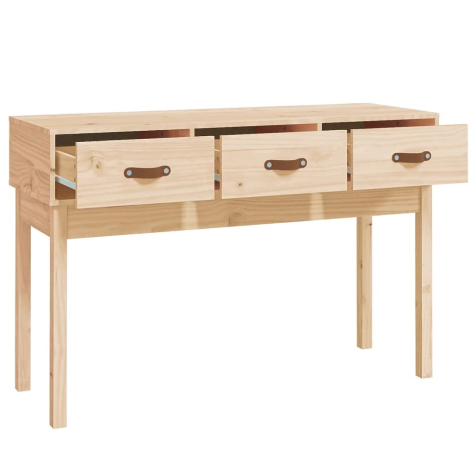 Mesa consola madera maciza de pino 114x40x75