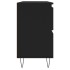 Mueble de baño madera de ingeniería negro 80x33x60