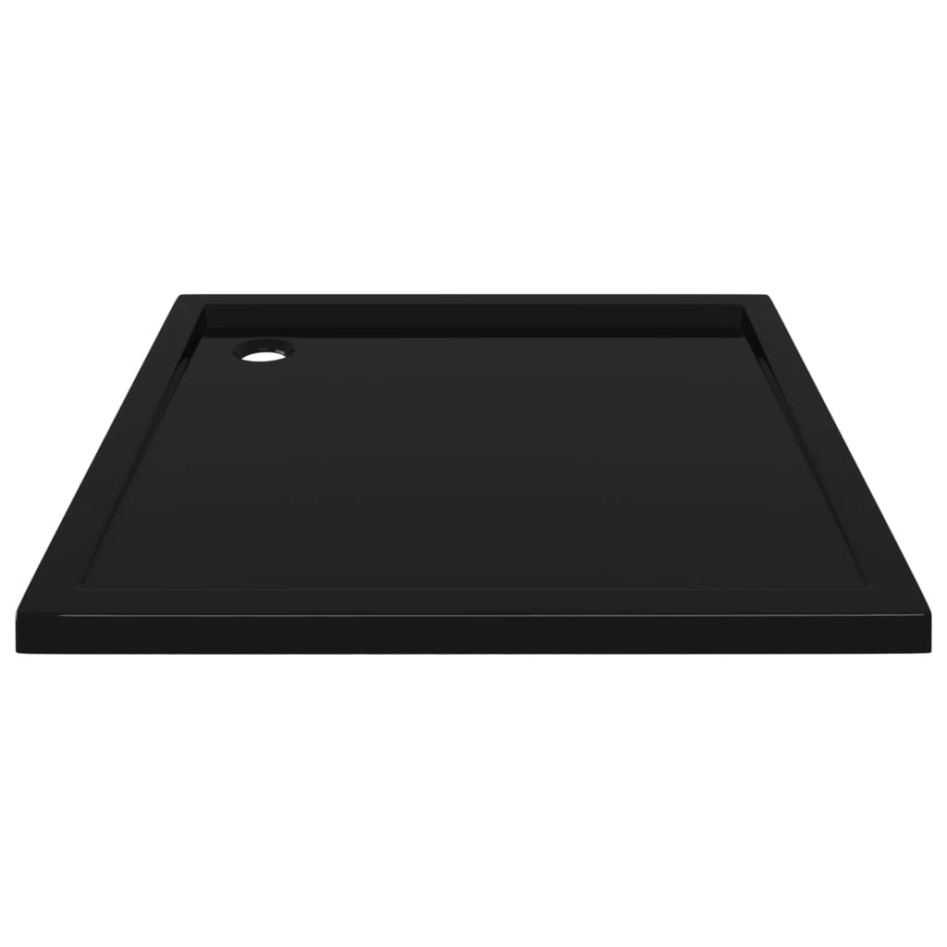 Plato de ducha cuadrado de ABS negro 80x80