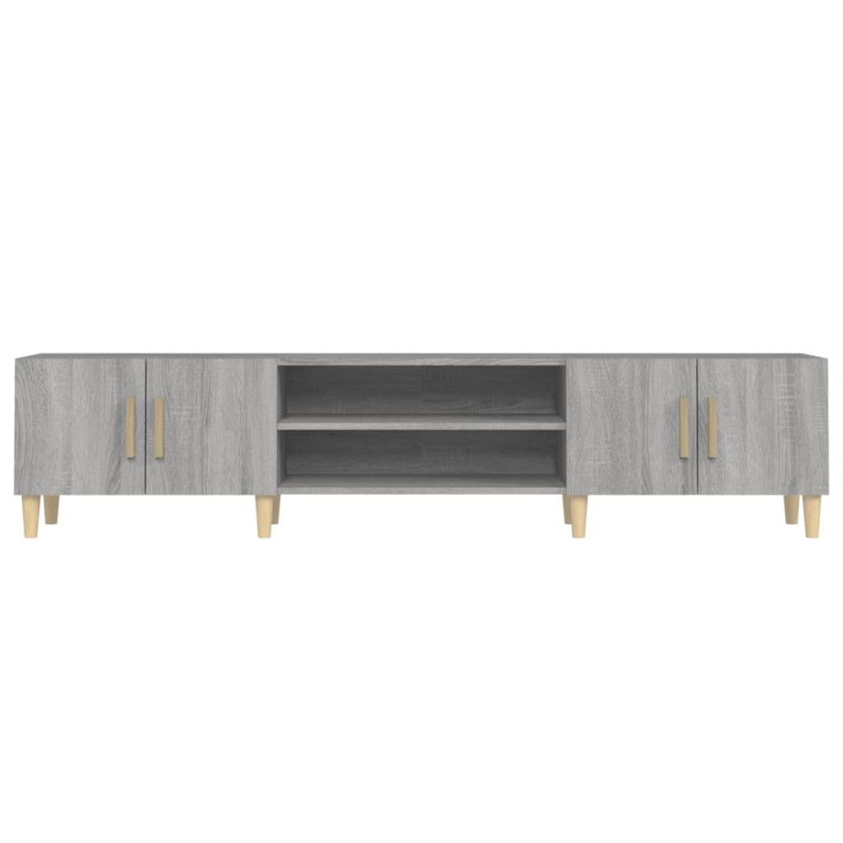 Mueble para TV madera contrachapada gris Sonoma 180x31,5x40