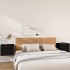 Mesitas de noche de pared 2 uds negro 50x36x40