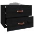 Mesitas de noche de pared 2 uds negro 50x36x40