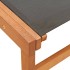 Silla de jardín con reposapiés madera de eucalipto y