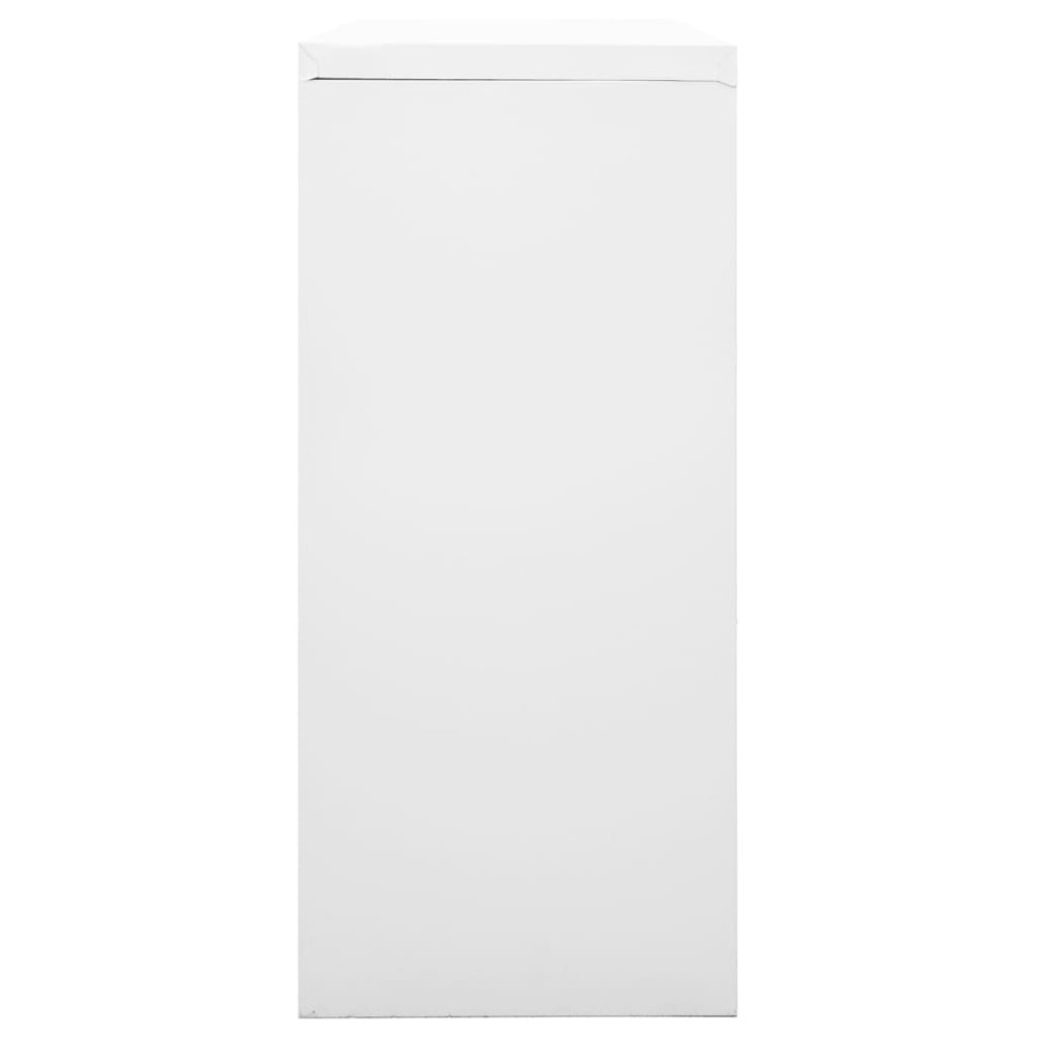 Armario con puerta corredera gris acero 90x40x90