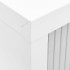 Armario con puerta corredera gris acero 90x40x90