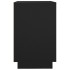 Aparador de madera contrachapada negro 102x35x60