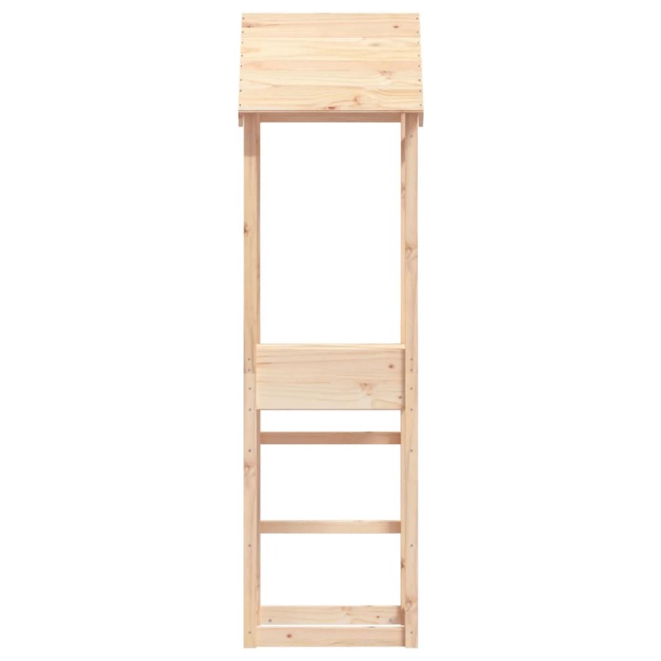Torre de juegos madera maciza de pino 53x46,5x194