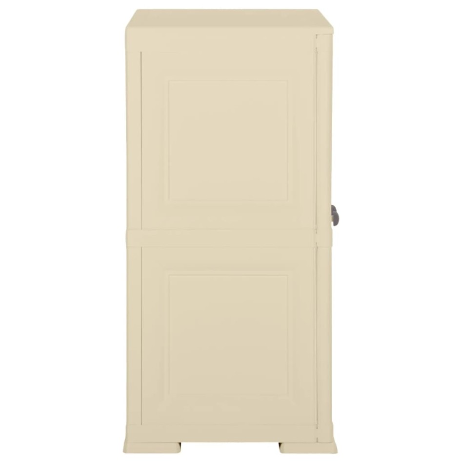 Armario de plástico diseño madera blanco angora 79x43x85,5