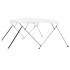 Toldo Bimini de 4 arcos blanco 243x180x137