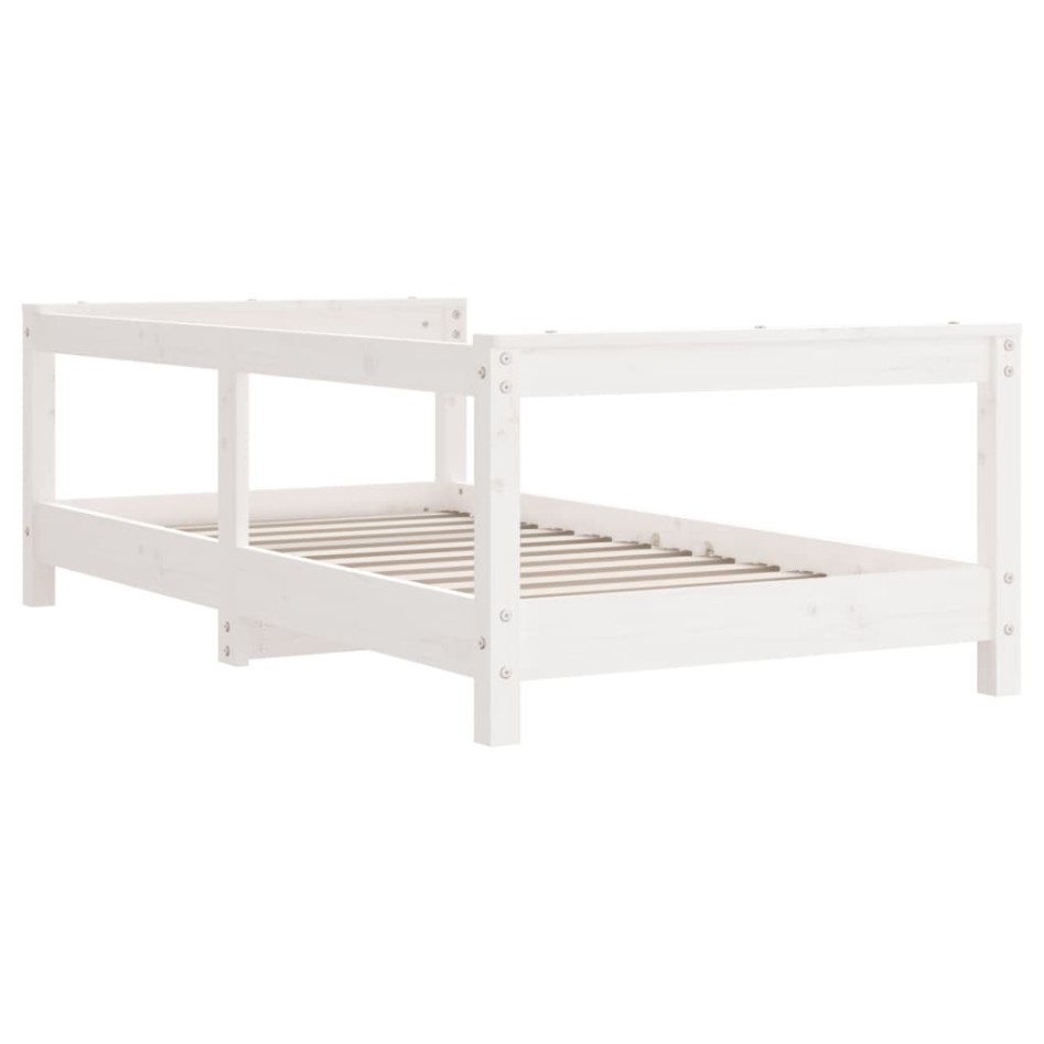 Estructura de cama para niños madera de pino blanco 70x140